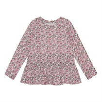 BIRKHOLM Peplum Bluse Sakura Blomster